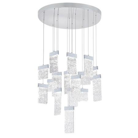 Cwi Lighting Carolina LED Chandelier With Pewter Finish 1090P32-16-269